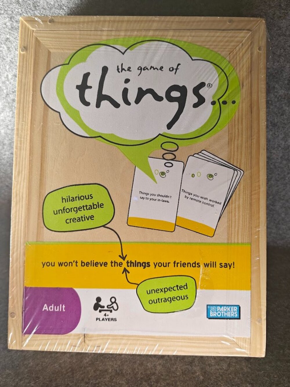 The Game of Things Party Game NEW Sealed Adult Humor Hasbro Parker Brothers